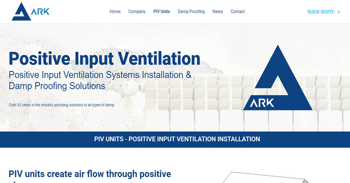 PIV (Positive Input Ventilation) Installation | Stockport & Manchester